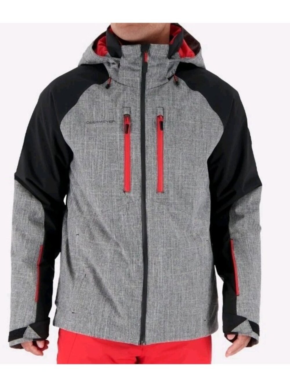 Obermeyer Jacket Mens 3XL Ski Snow Waterproof Insulated Raze Jacket Hoodie Gray